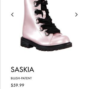 Nina Toddler Size 9 Pink Ribbon Lace Boots